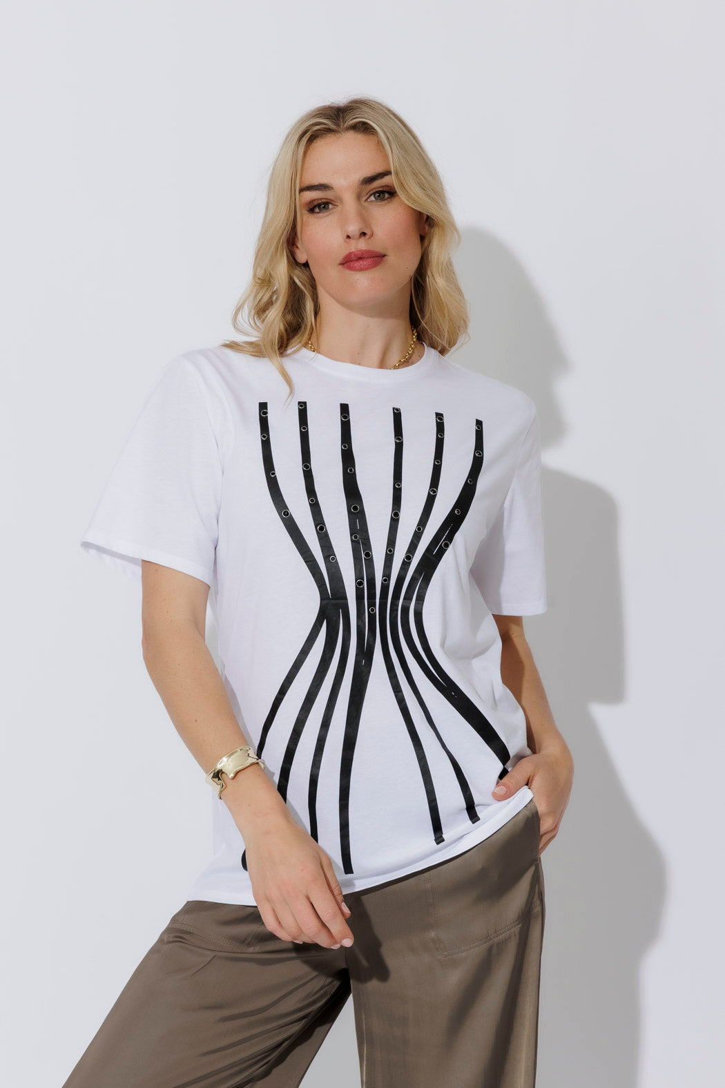 White Hourglass T-Shirt