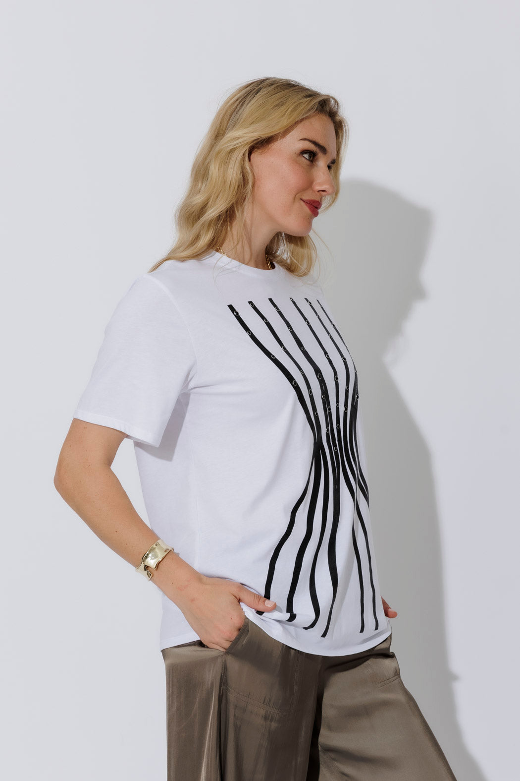 White Hourglass T-Shirt