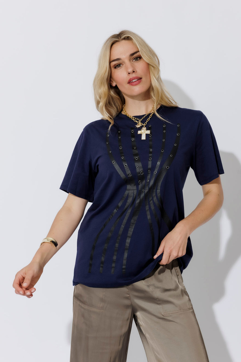 Navy Hourglass T-Shirt