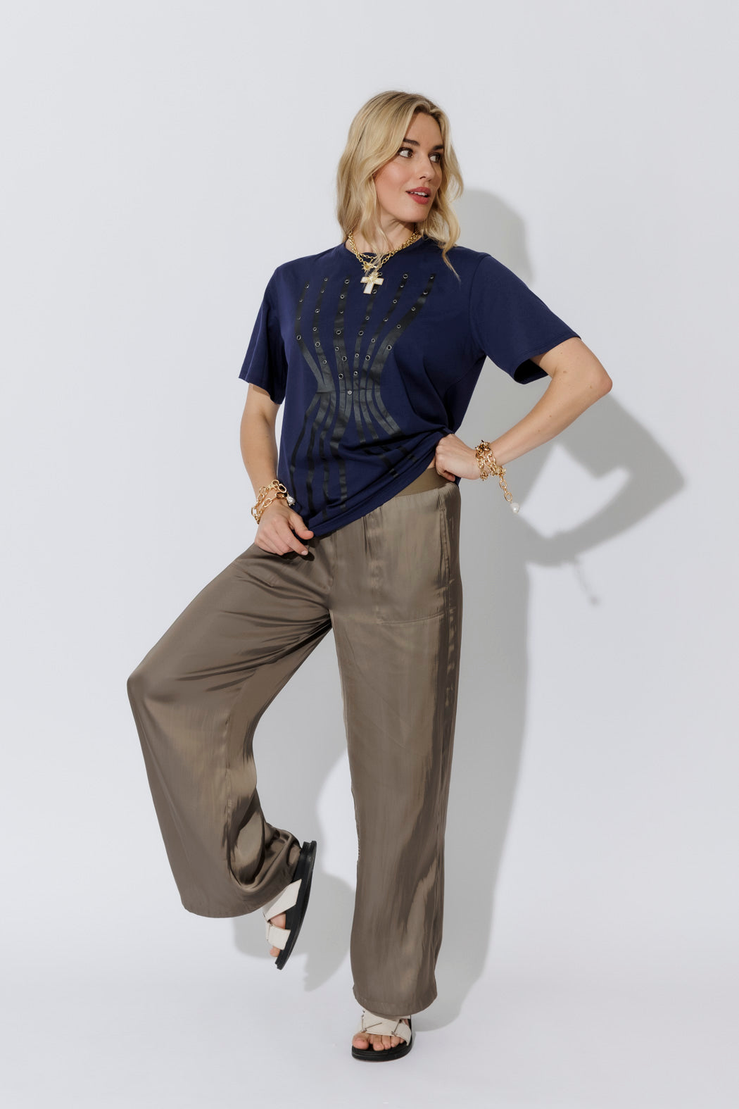 Navy Hourglass T-Shirt