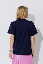 Navy Glove Print T-Shirt