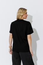 Black Glove Print T-Shirt