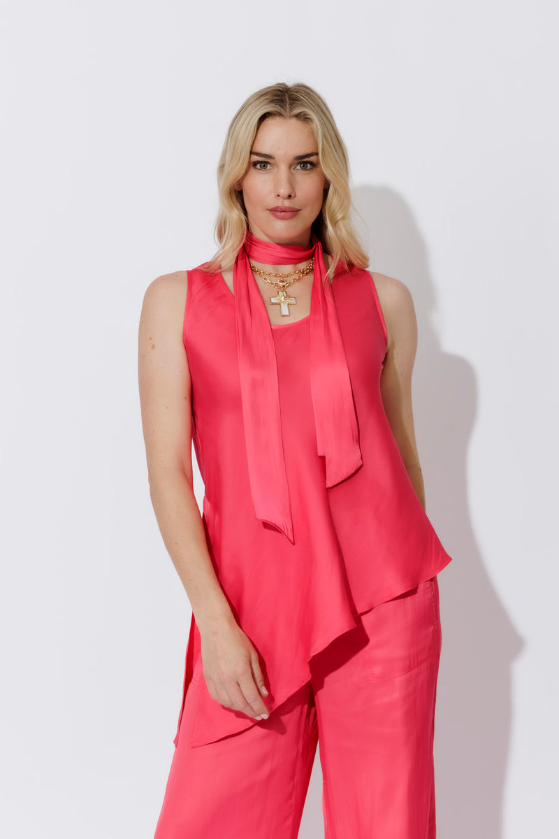 Watermelon Scarf & Bias Cami Set