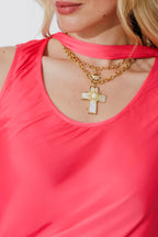 Watermelon Scarf & Bias Cami Set