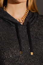 Bronze Lurex Hoodie