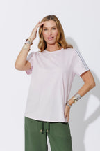 Pale Pink Sport Sleeve T-Shirt