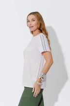 Pale Pink Sport Sleeve T-Shirt