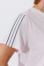 Pale Pink Sport Sleeve T-Shirt