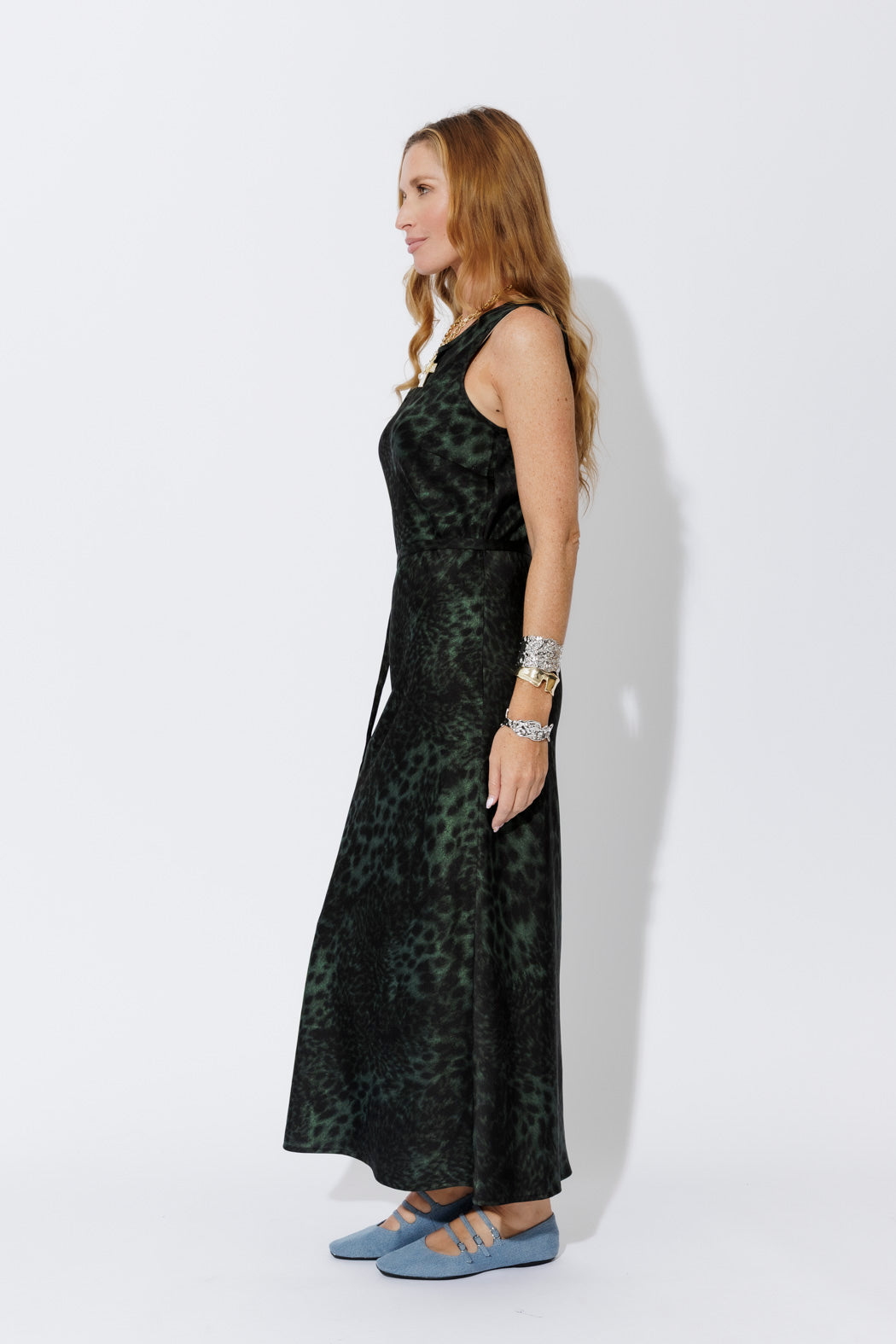 Jade Animal Bias Dress