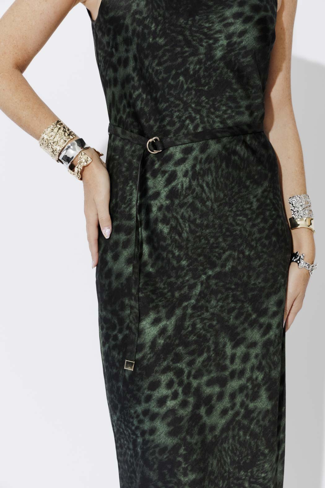 Jade Animal Bias Dress