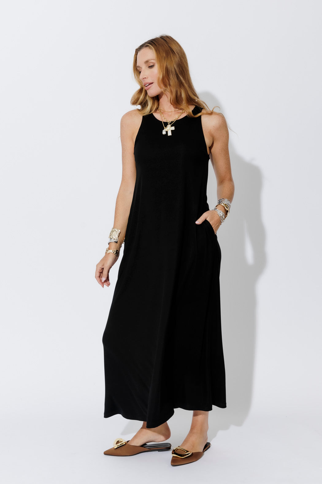 Black Tencel Maxi Dress