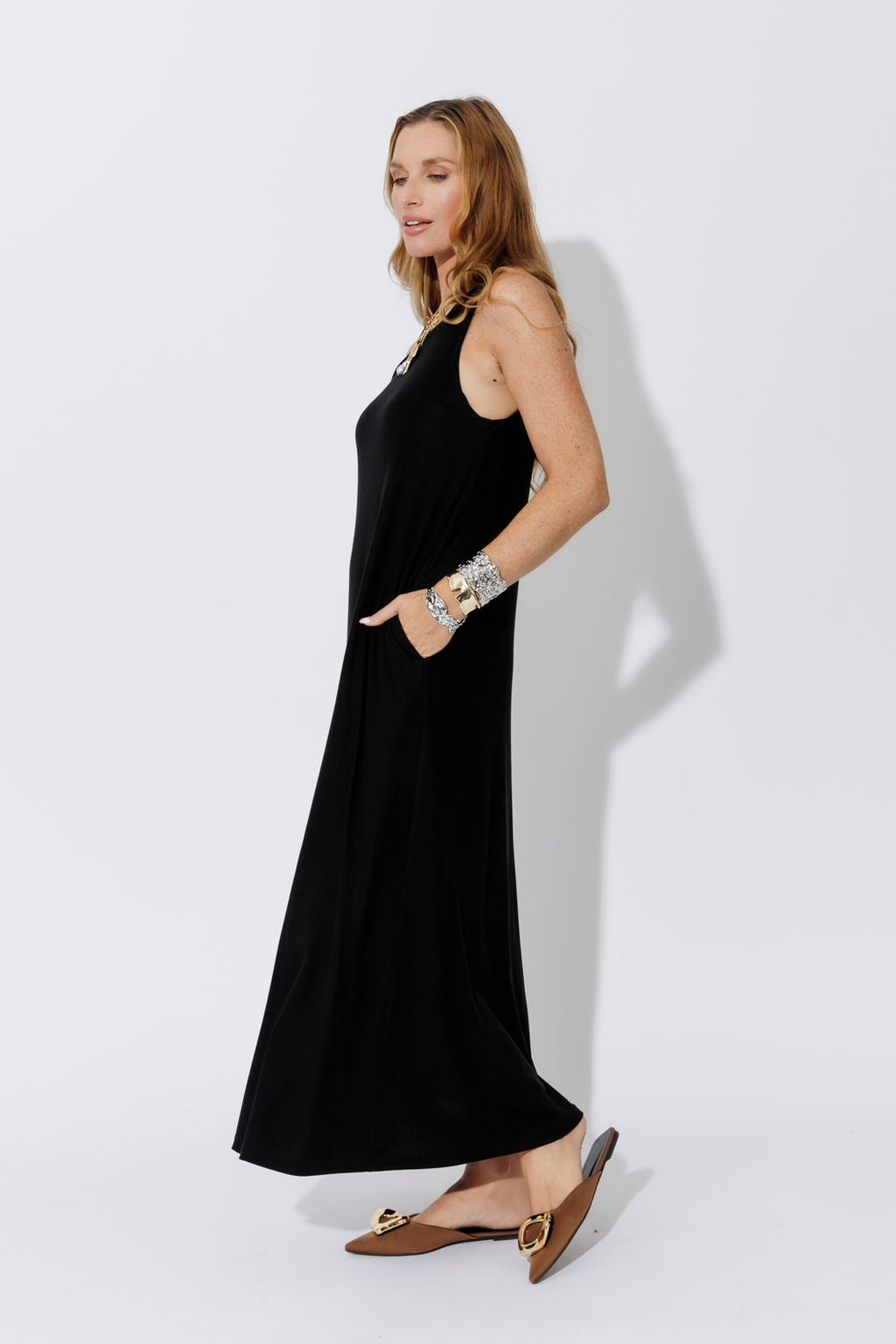 Black Tencel Maxi Dress