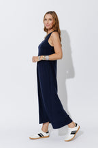 Navy Tencel Maxi Dress
