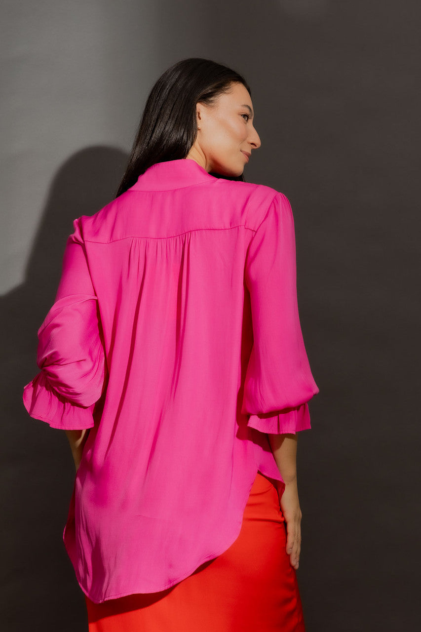 Deep Pink Femme Blogger Shirt Pink
