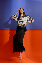 Black Tie Waist Skirt