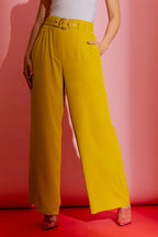 Charteuse Euro Cleo Pant Chartreuse