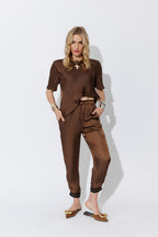 Chocolate Glow Pull On Pant