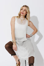 White Tencel Body Cami