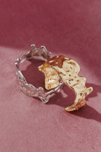 Gold Thin Textured Cuff