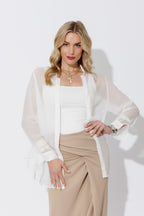 White Chiffon Charlie Shirt