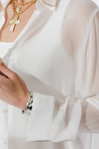 White Chiffon Charlie Shirt