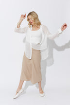 White Chiffon Charlie Shirt