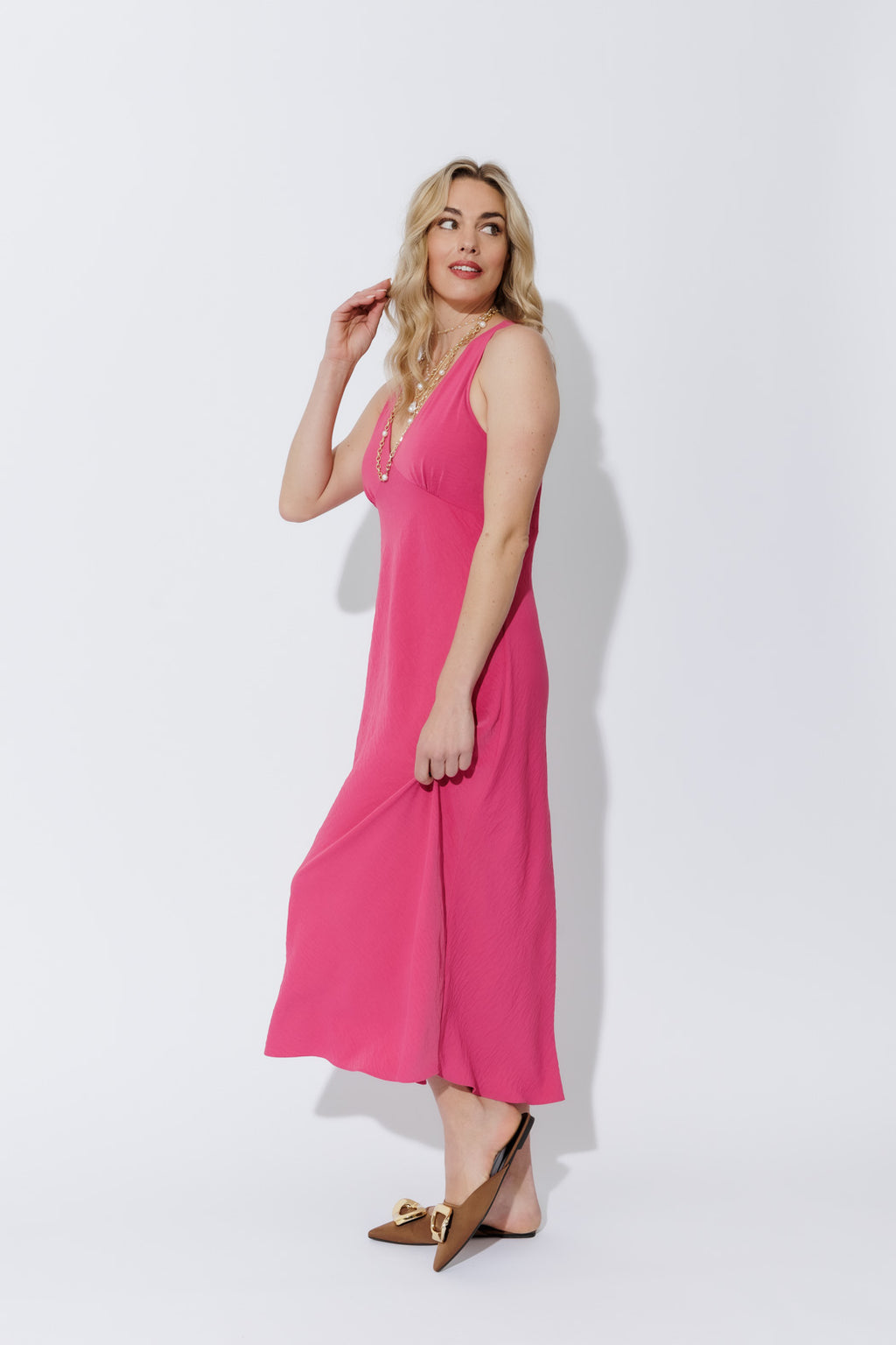 Pink Luxury Bias Dress