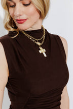 Brown Tencel Madonna Dress