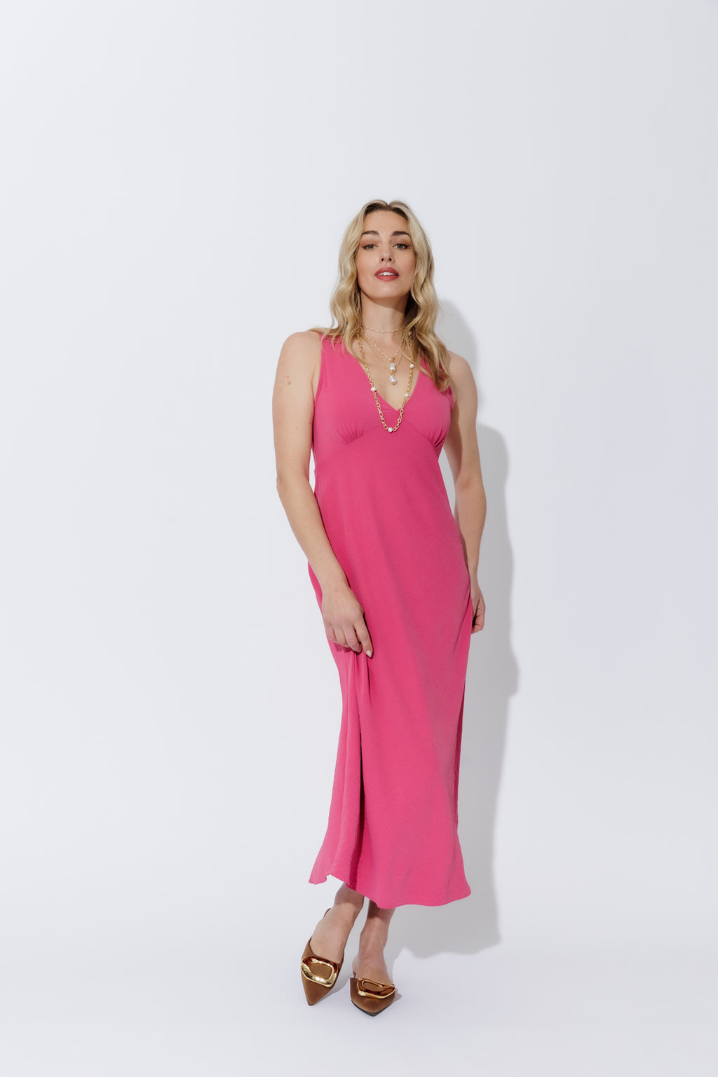 Pink Luxury Bias Dress