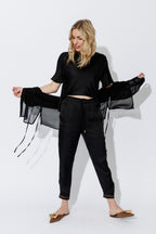 Black Glow Pull On Pant