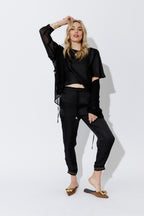 Black Glow Pull On Pant