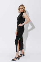 Black Tencel Madonna Dress