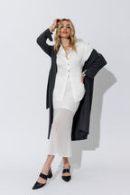 White Silky Hourglass Shirt