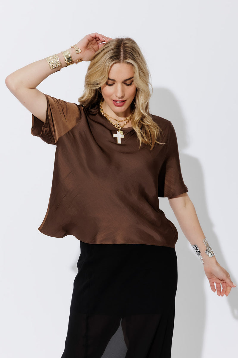 Chocolate Glow Bias T-Shirt