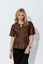 Chocolate Glow Bias T-Shirt