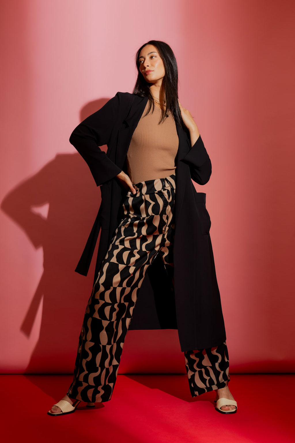 Black Euro Trench Coat