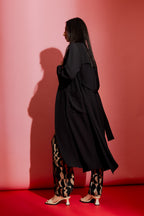 Black Euro Trench Coat