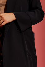 Black Euro Trench Coat