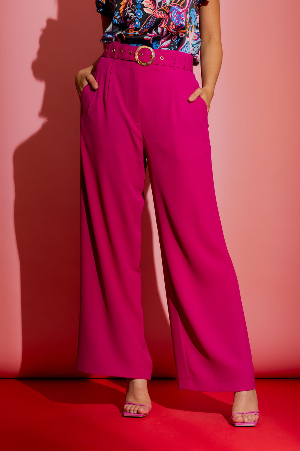 Fuchsia Euro Cleo Pant