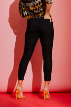 Black Slim Leg Cargo Pant