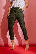 Khaki Slim Leg Cargo Pant