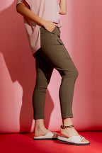 Taupe Slim Leg Cargo Pant