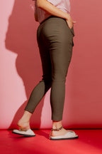 Taupe Slim Leg Cargo Pant