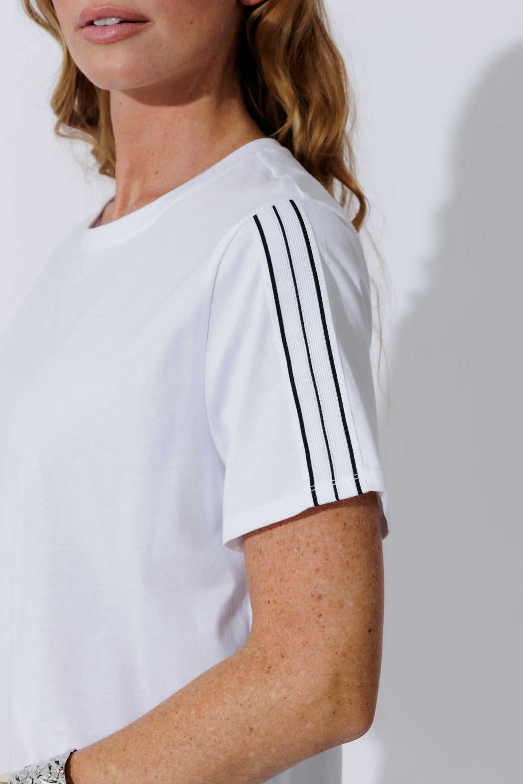 White Sport Sleeve T-Shirt