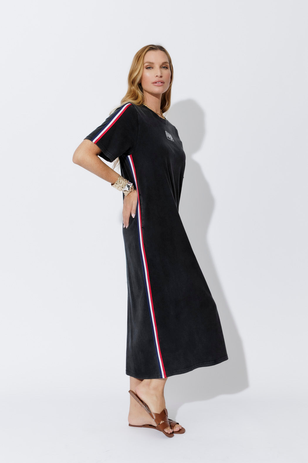 Charcoal Washed Cotton Sport Dress