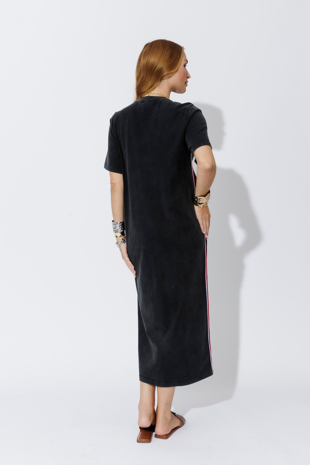 Charcoal Washed Cotton Sport Dress