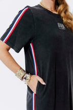 Charcoal Washed Cotton Sport Dress