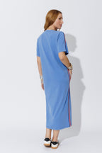 Cornflower Washed Cotton Sport Dress