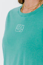 Aqua Washed Cotton Sport Dress