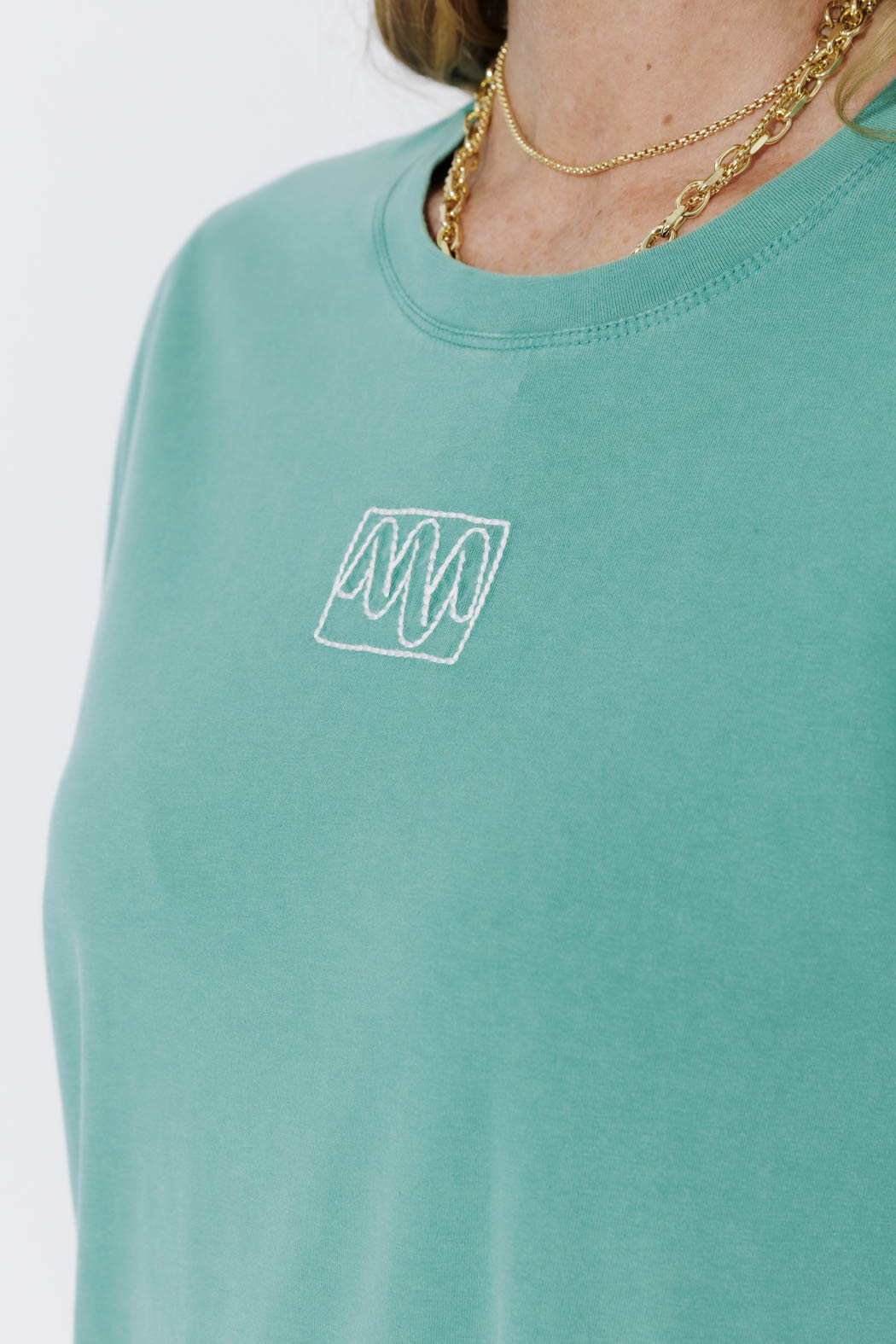 Aqua Washed Cotton Sport Dress